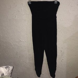 Black Strapless Jumpsuit